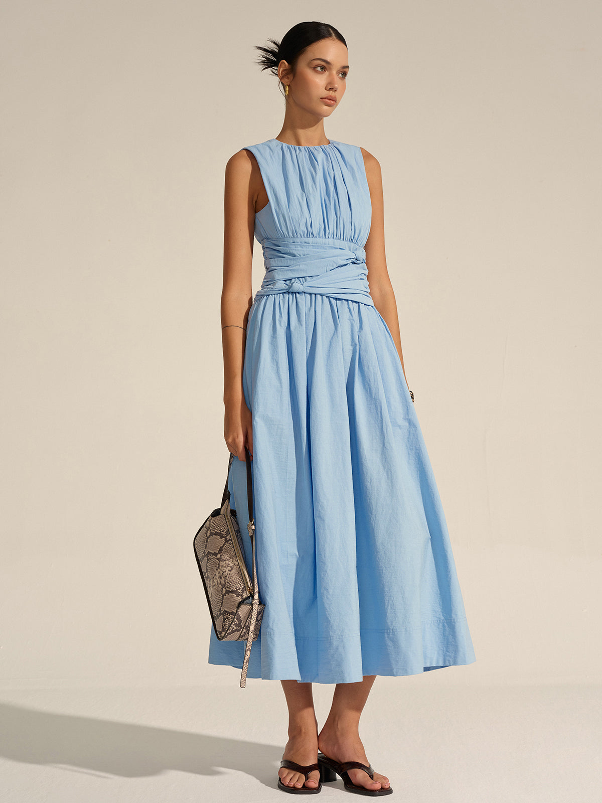 Ruched Waist Maxi Dress