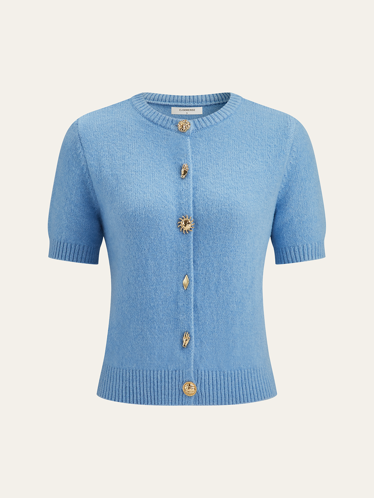 Metal Detail Knit Cardigan