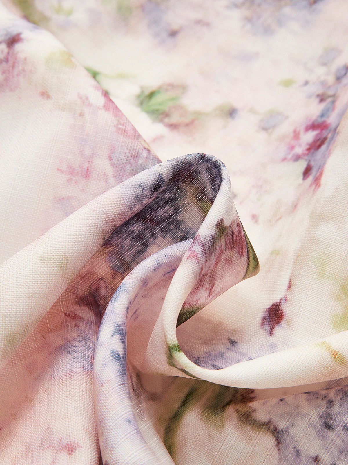 Belted Balloon Sleeve Floral Dress