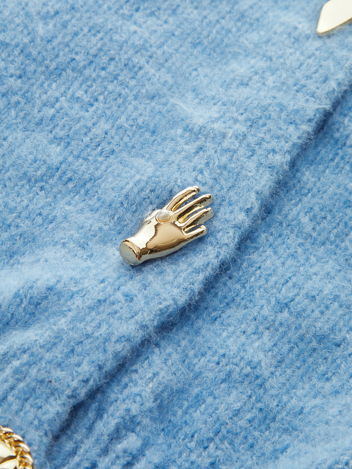 Metal Detail Knit Cardigan