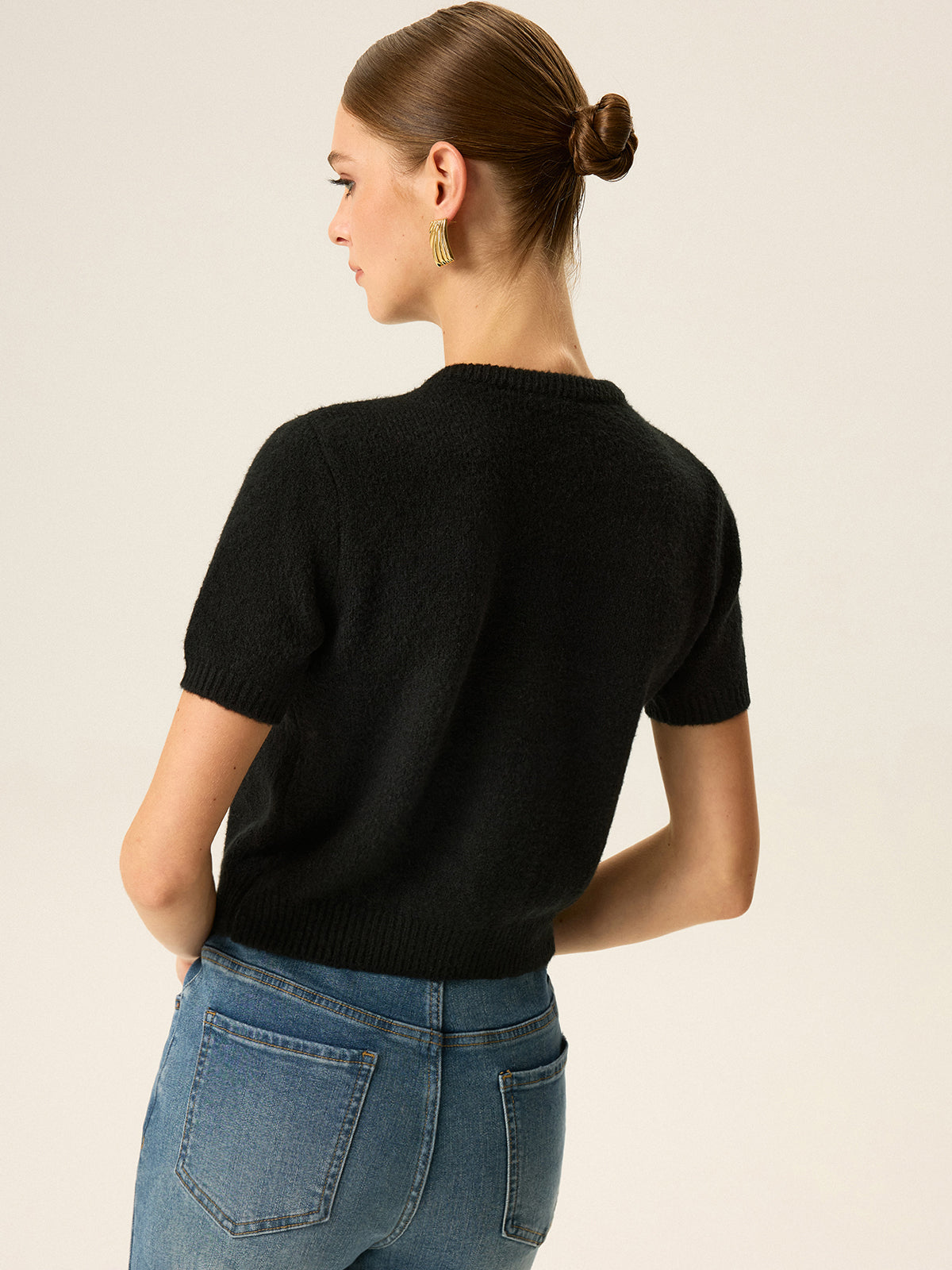 Metal Detail Knit Cardigan
