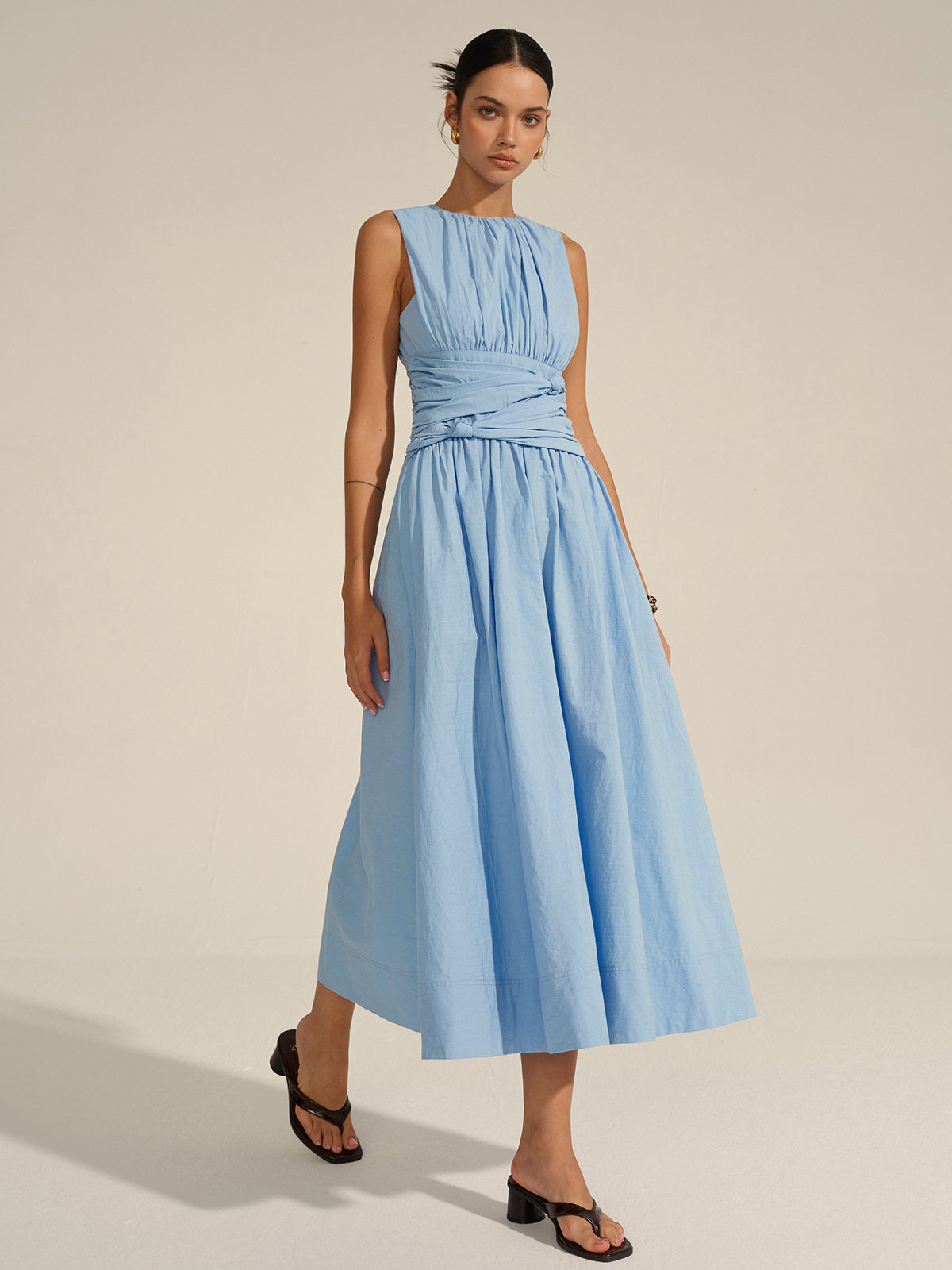 Ruched Waist Maxi Dress